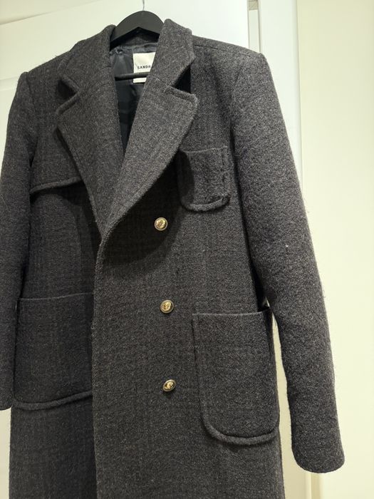 Sandro палто черно