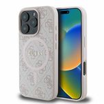 Guess 4g ring classic logo magsafe кейс за iphone 16 pro max – розов
