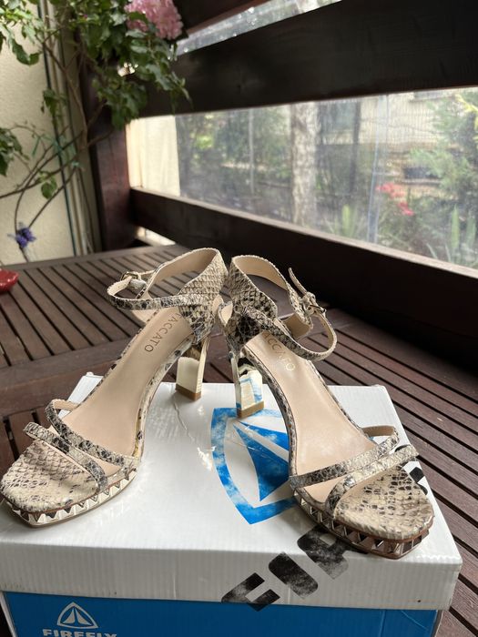 Sandale elegante piele naturala,animal print