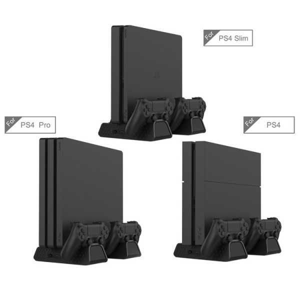 Вертикална стойка PS4 Fat, Slim, Pro - с аксесоари