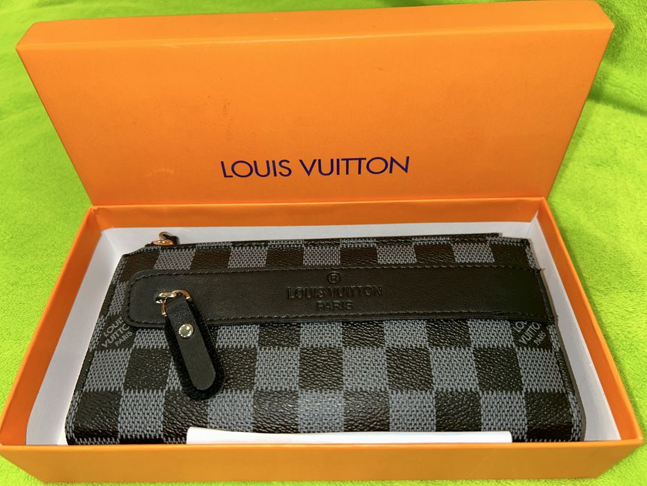 Оригинален louis vuitton портфейл от естествена кожа