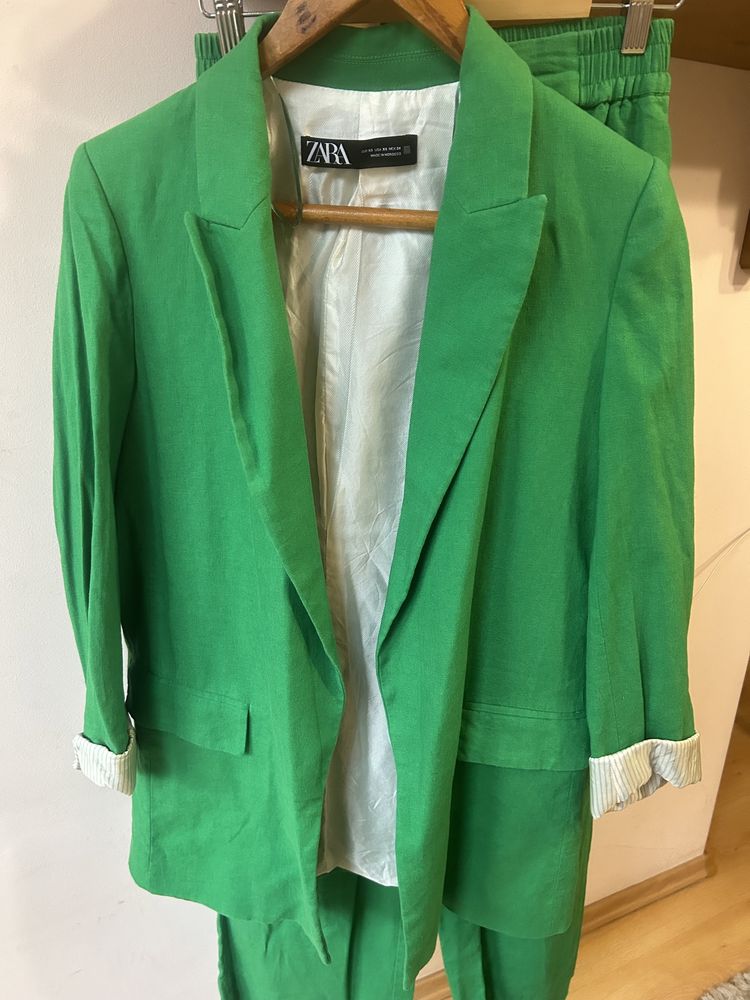 Ленен сет Zara нов