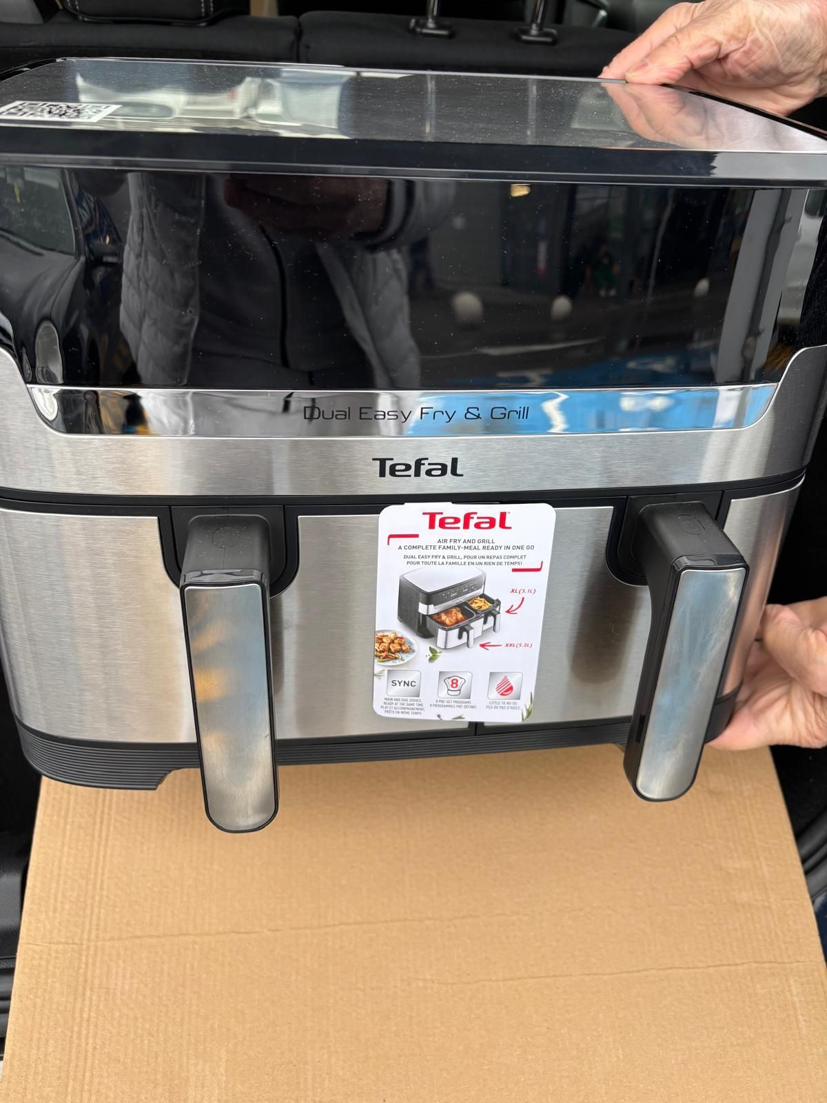 Dual easy fry & grill