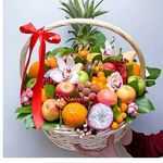 подарки новогодние с фруктами и конфетами и подарки Алматы