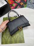 Geanta Balenciaga - Hourglass negru/mat