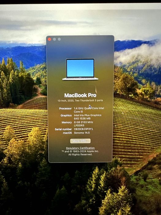 MacBook Pro 13" (A2289) 2020 - Перфектно състояние!