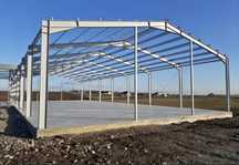 Vand și construiesc o gama larga de hale sau structuri metalice noi ne
