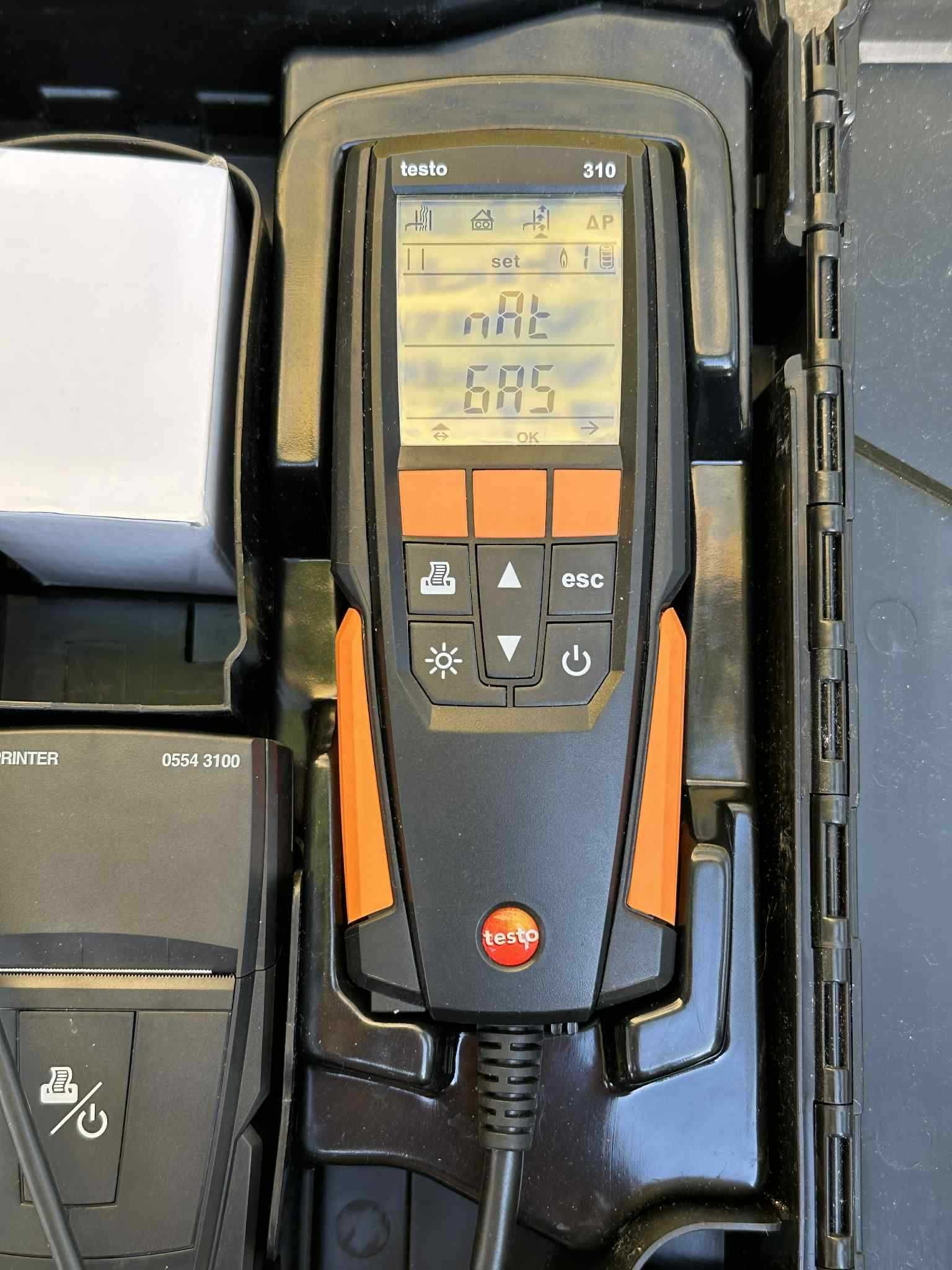 Газ Анализатор TESTO 310 + IR Принтер / Перфектен