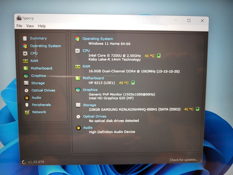 HP Pavilion 14-al174no Core i5-7200U 2.5 GHz 16Gb DDR4 256Gb M.2 SSD