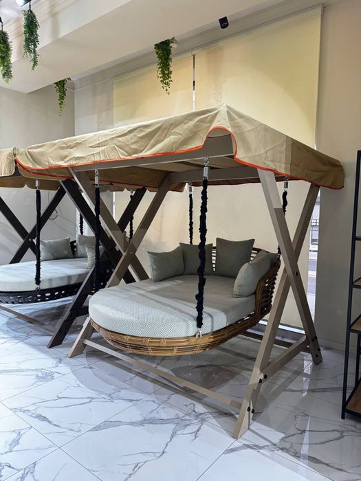 качеля домино ротанг