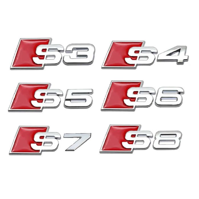 Set embleme S3 / Sigla / Stema / Sticker / Ornament S line Audi Sline
