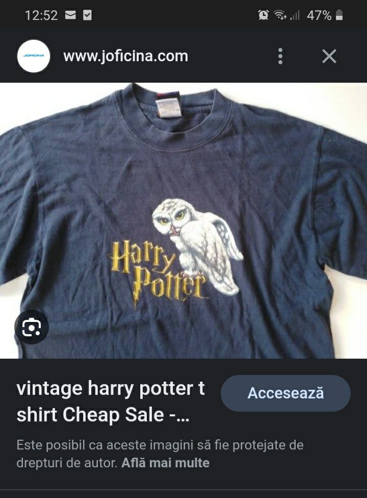 Tricou bărbați Harry Potter,vintage 2001/XXL