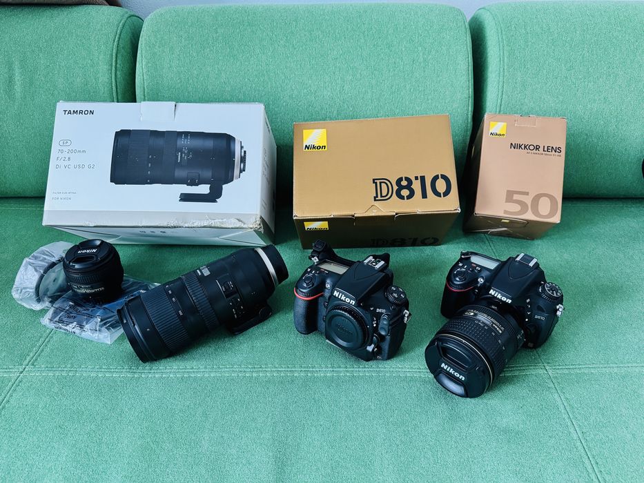 Nikon D610 + 50mm F1.4 + Tamron 70-200mm F2.8 + Filtru ND (si separat)
