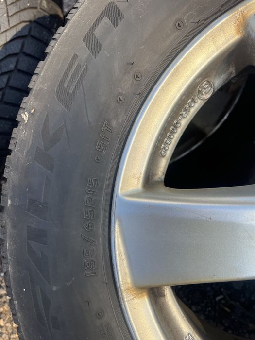 Jante seat vw 15 5x112 + caiuciucuri iarna 195 65 15