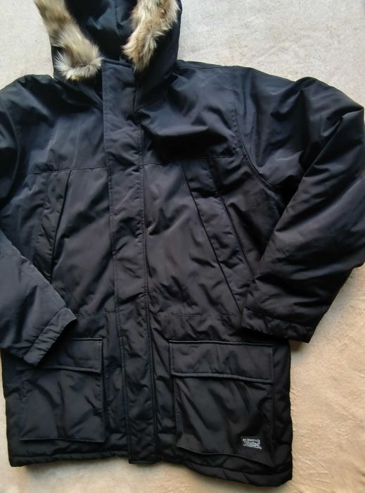 Мъжко яке Levis Parka, черно, Thermore Insulated с качулка Folsom