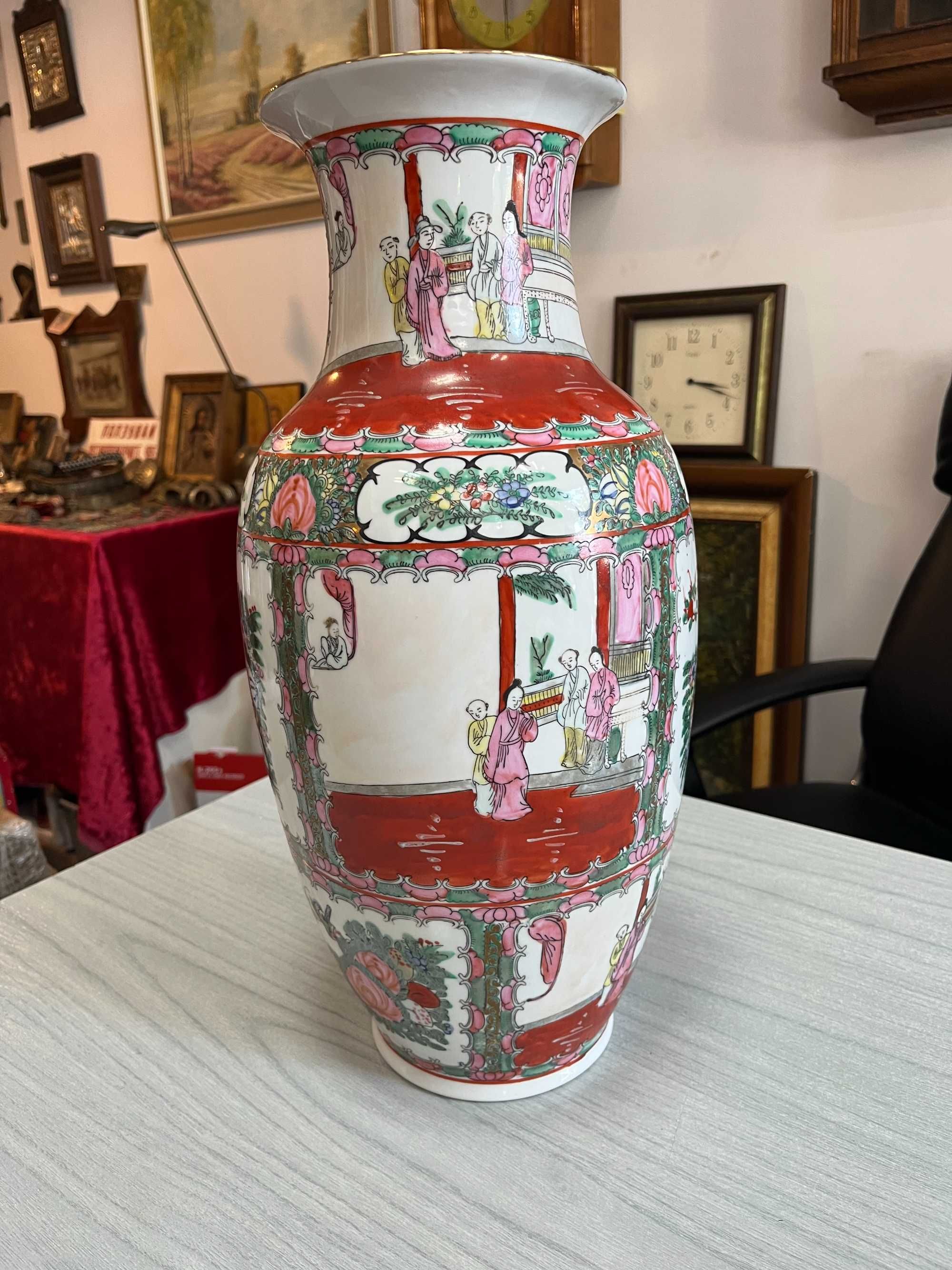 Ръчно рисувана китайска ваза. №4367