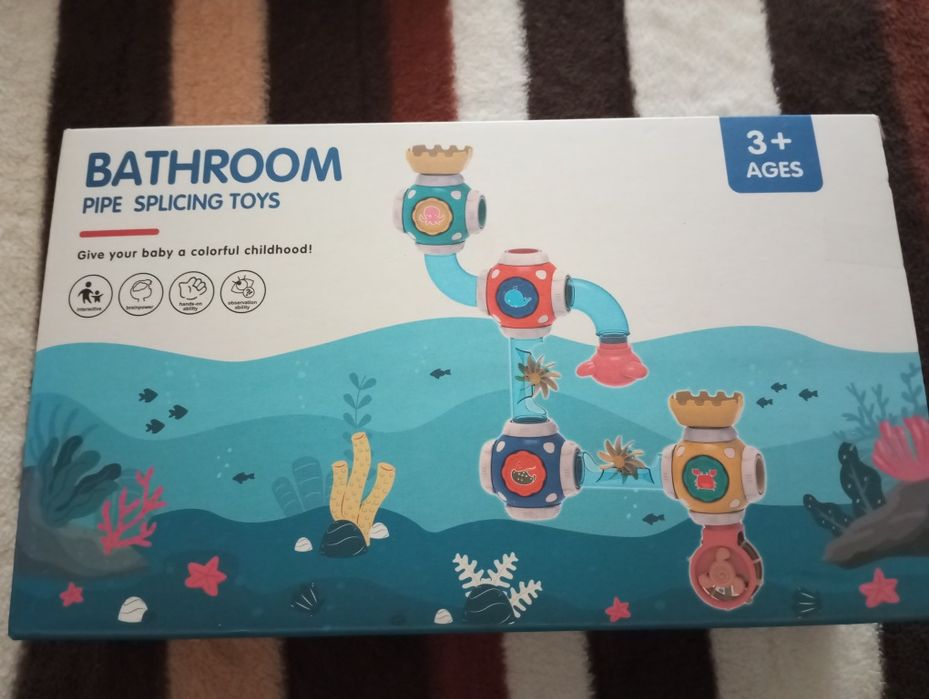 Set de joaca la baie Bathroom pipe splicing toys