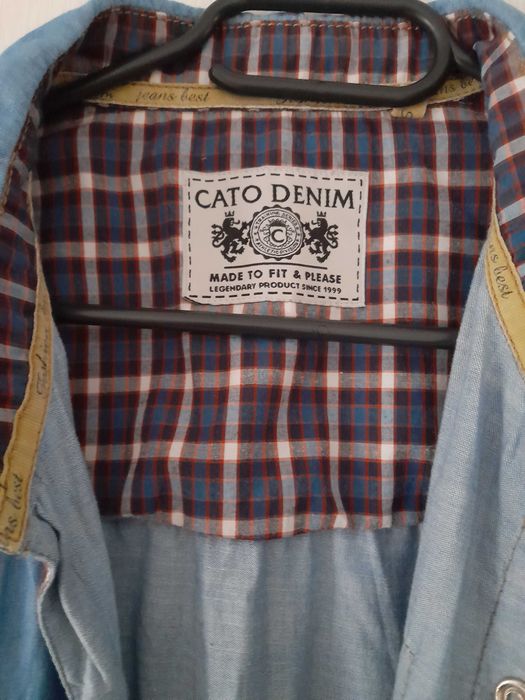 Camasa denim CATO cu maneca scurta