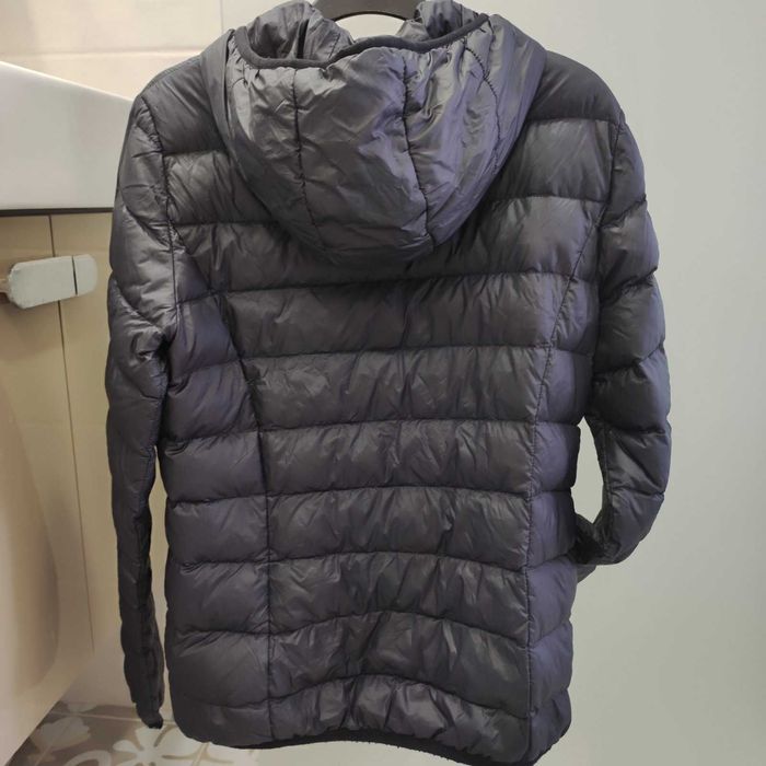 Дамско пухено черно яке с качулка, пухенка, Ultra Light Down Jacket