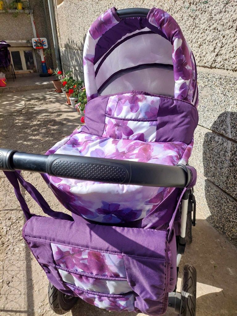 Бебешка количка за момиче Armel 2в1