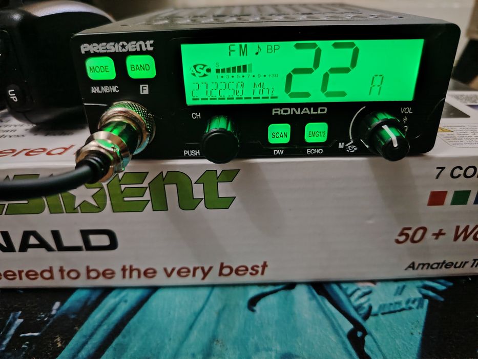 President Ronald radioam. și CB 80W optimiz. nouă cu sigiliu (ofertă)
