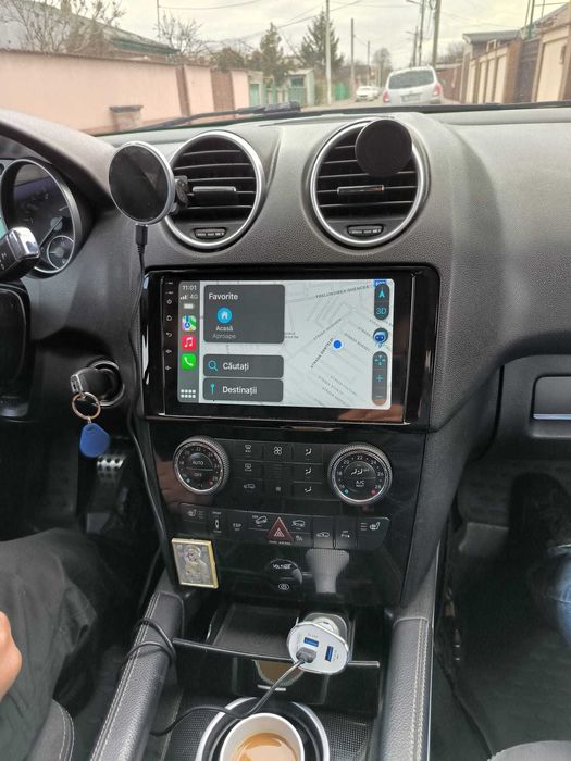Navigatie android Mercedes ML 2005-2012 Waze YouTube GPS USB