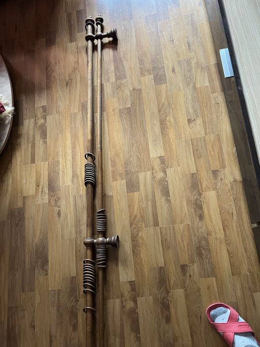 Корниз дървен двоен