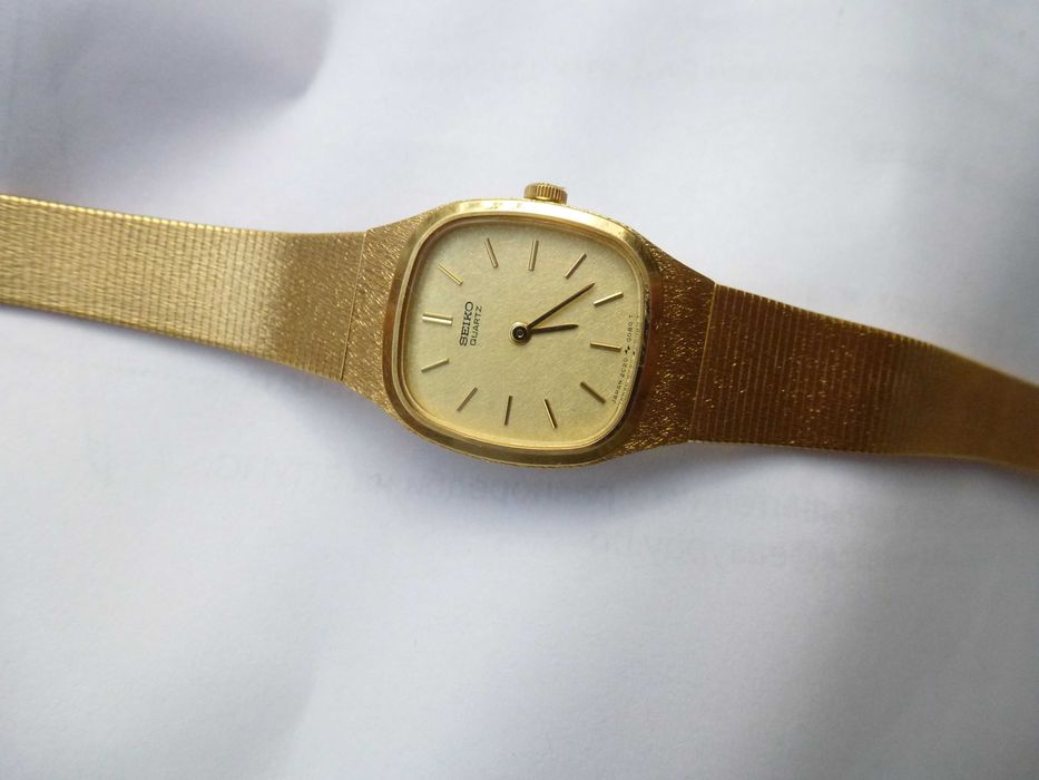 Seiko Позлатен дамски ръчен часовник 2020-5020,