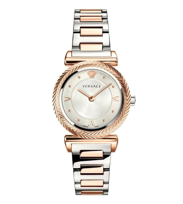 Женские Часы Versace V- Motif Quartz Silver Dial Ladies Watch