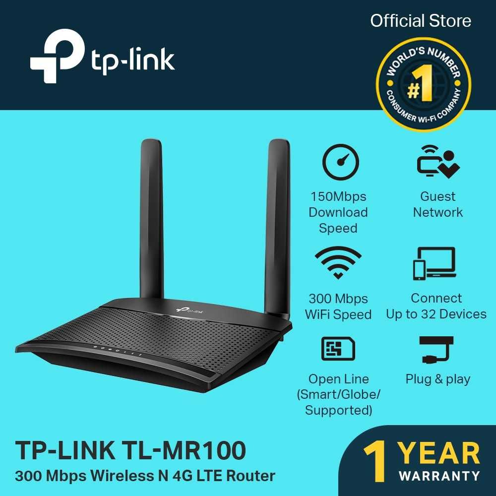 WiFi модем 4G роутер TP-Link TL-MR100 оптика Гарантия 1 год