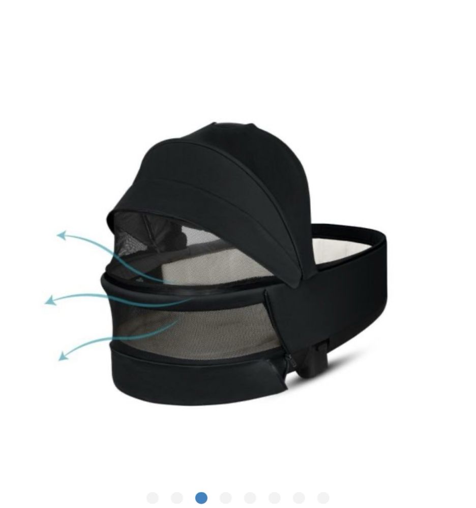 Кош за новородено Cybex Priam Lux Premium black