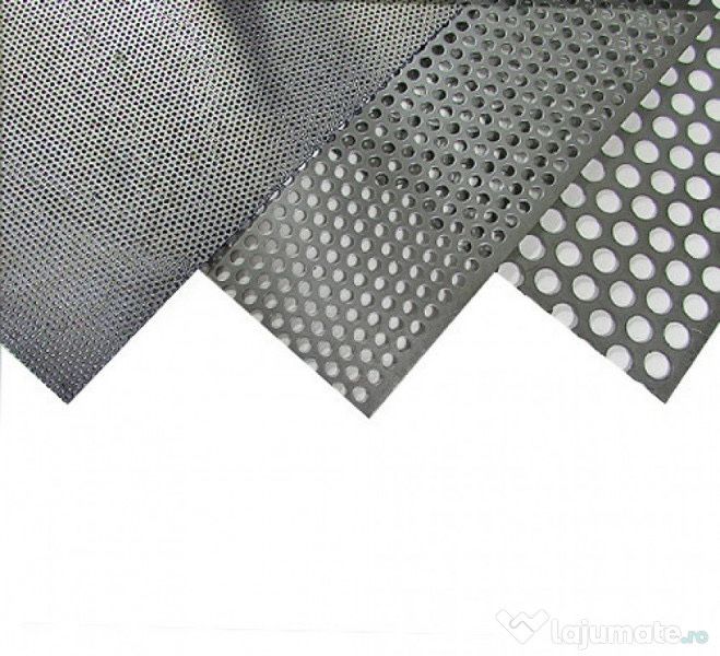 Tabla perforata de otel inox si aluminiu