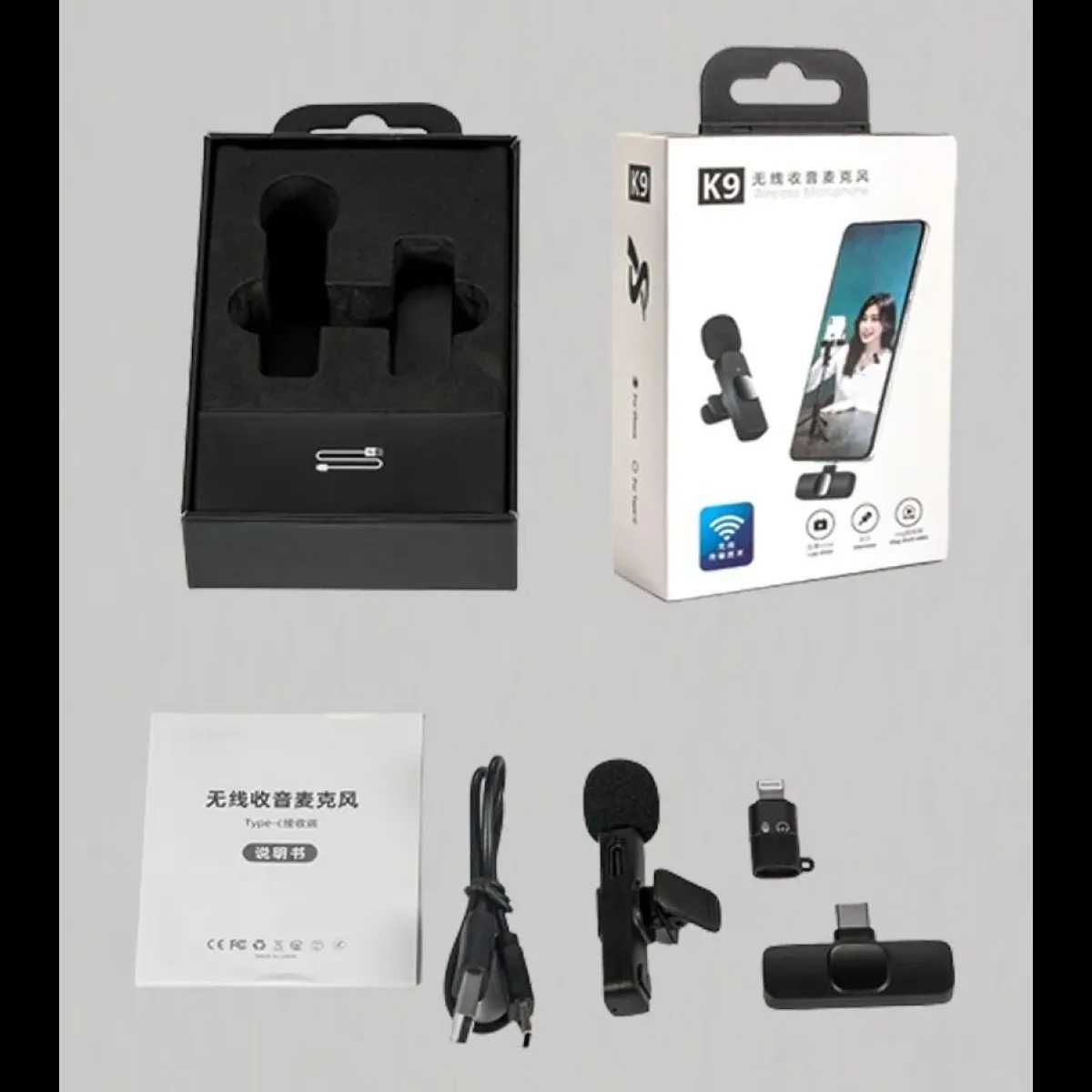 Безжичен микрофон за телефон Digital One SP01081 K9, Wireless