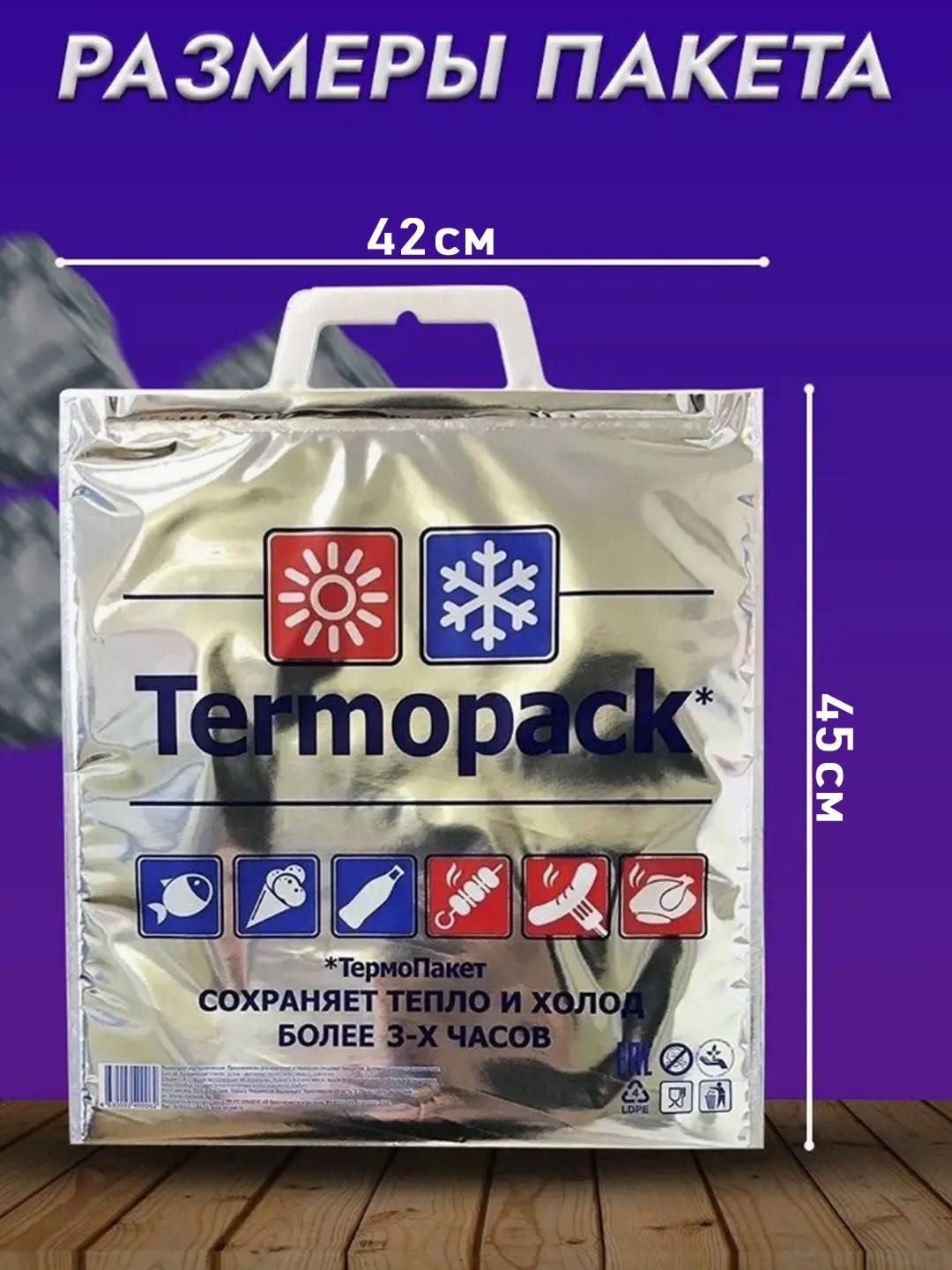 Термопакет для продуктов/ термосумка