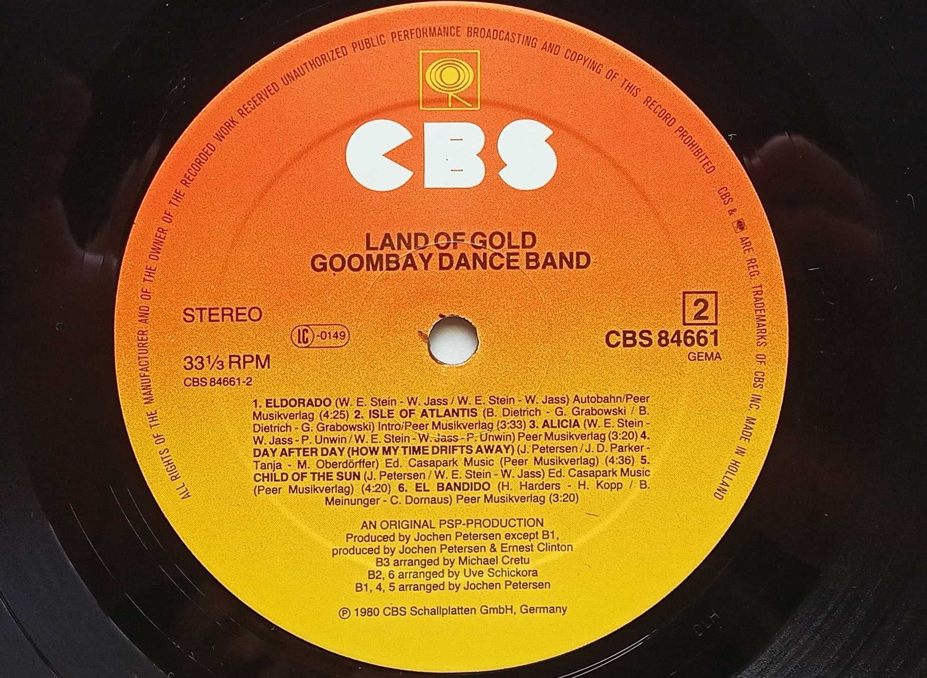 disc vinil Vinil Goombay Dance Band - Land Of Gold (1980)
