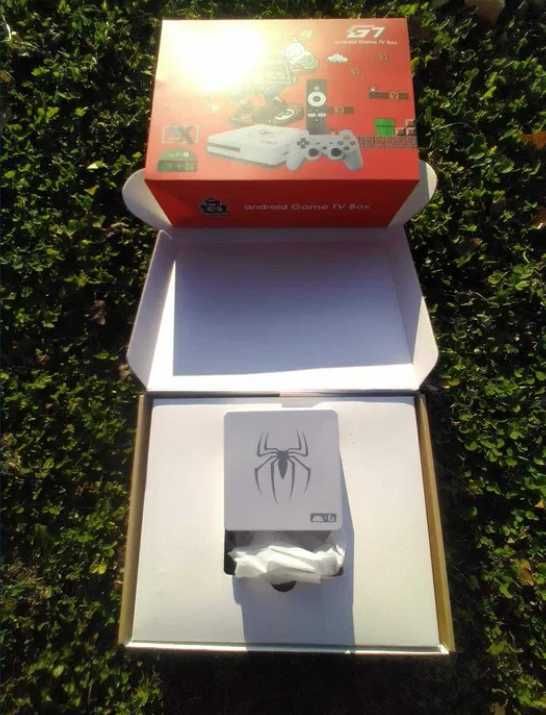 Нова G7 Android 14 Игрова конзола и tv box в едно 128GB 4GB 40000 игри