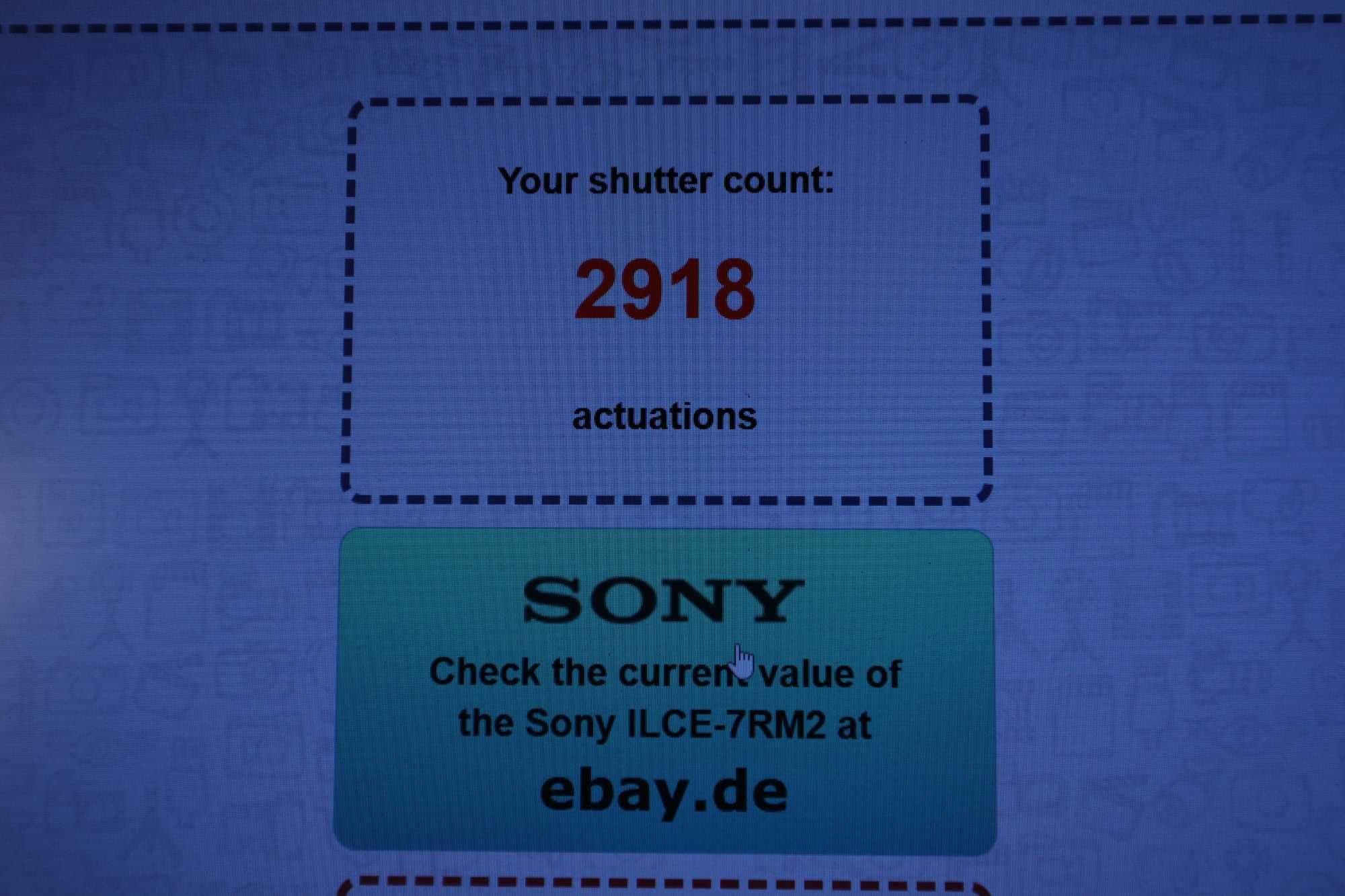 Sony A7R II - Full Frame - 2981 declansari - ca nou