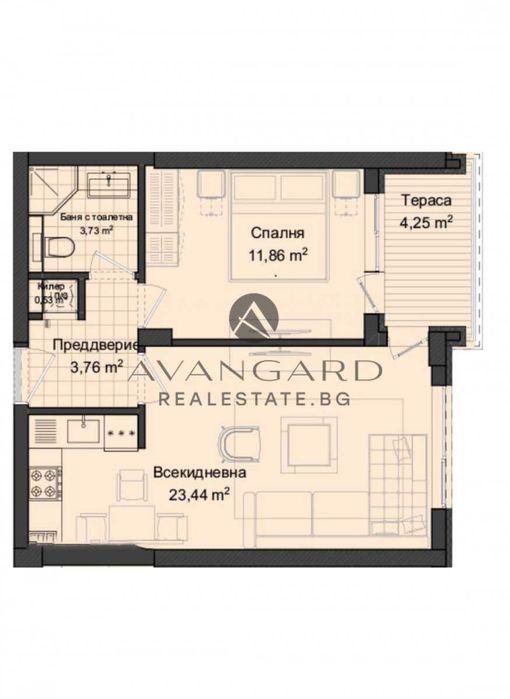 Продава се Двустаен апартамент в Пловдив, Кършияка - 66 кв.м за 1250 €/кв.м - Снимка #2