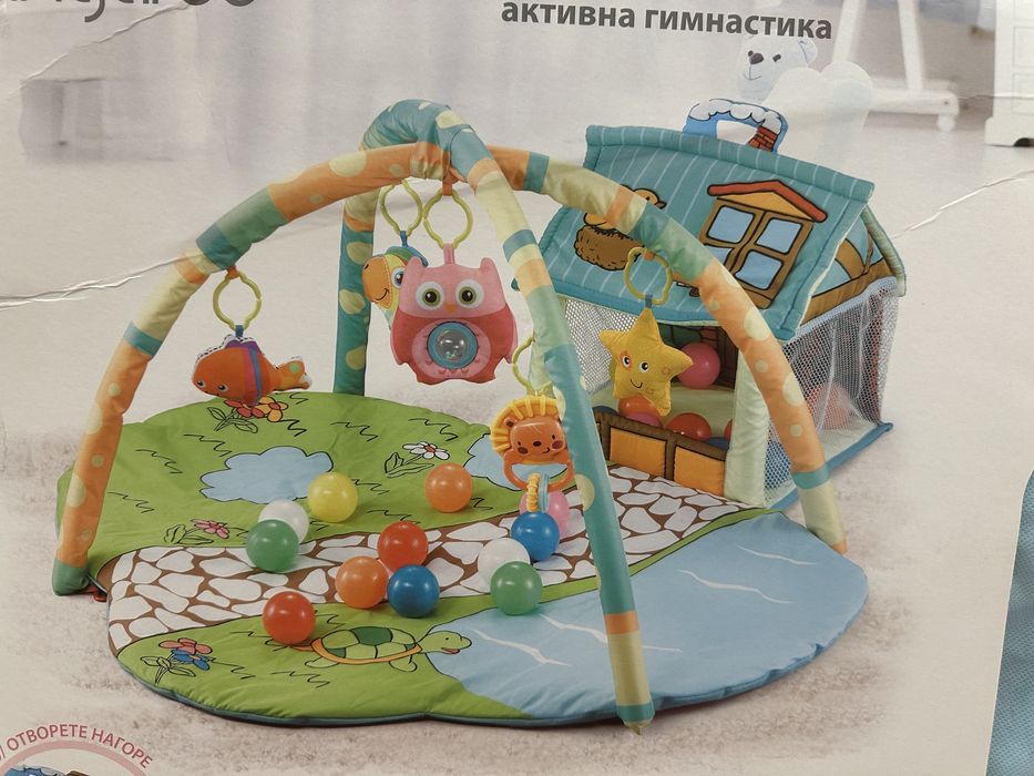 Бебешка Активна гимнастика Cangaroo- Happy Farm, зелена