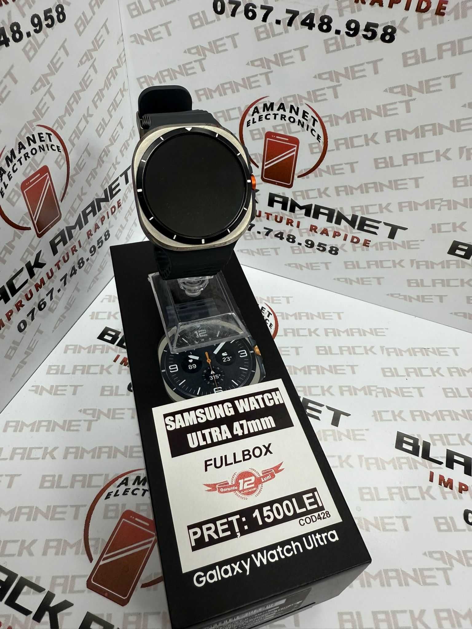 BLACK AMANET P2 • Galaxy Watch Ultra 47mm • FULLBOX