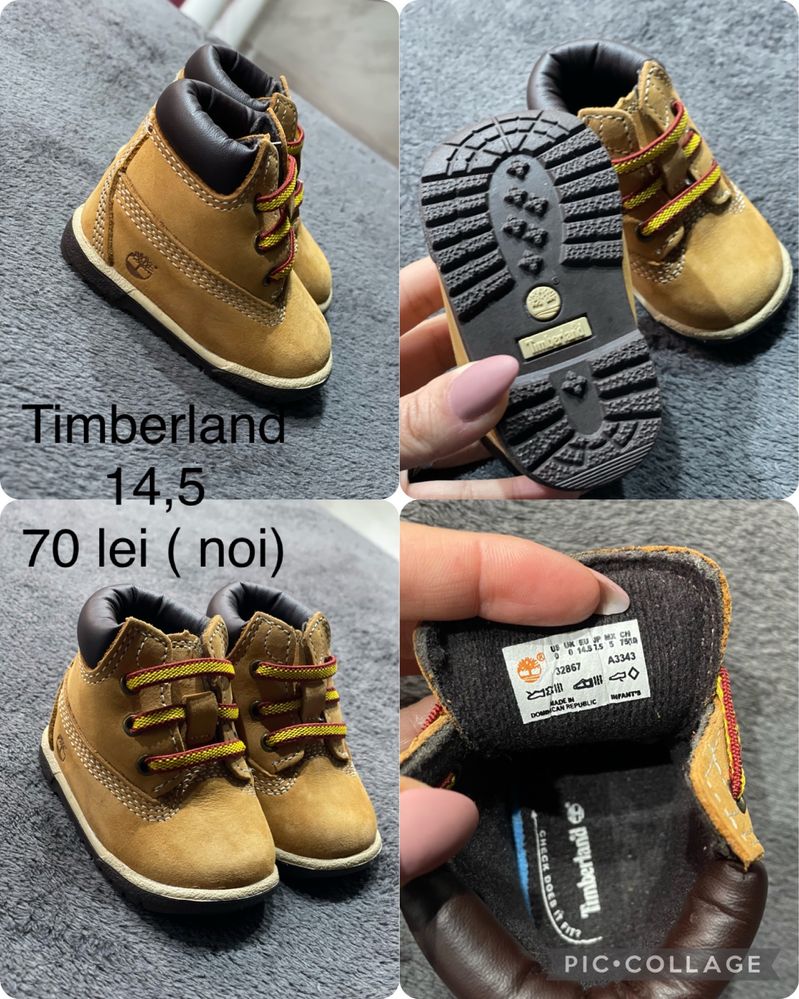 Timberland noi in cutie bebelusi