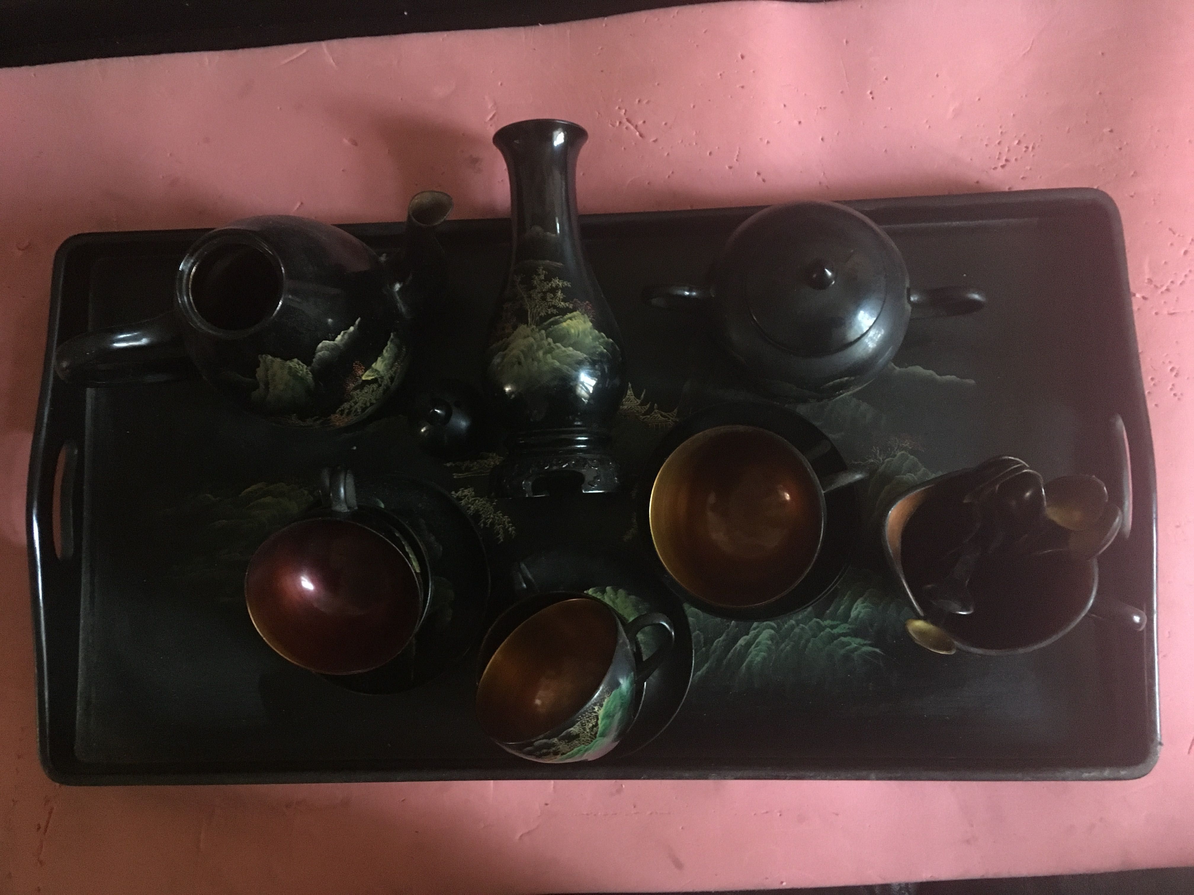 чаши,чинии Weimar,Satcuma, и дървен сервиз..