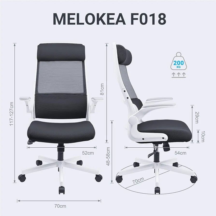 Ергономичен офис стол MELOKEA до 150кг.