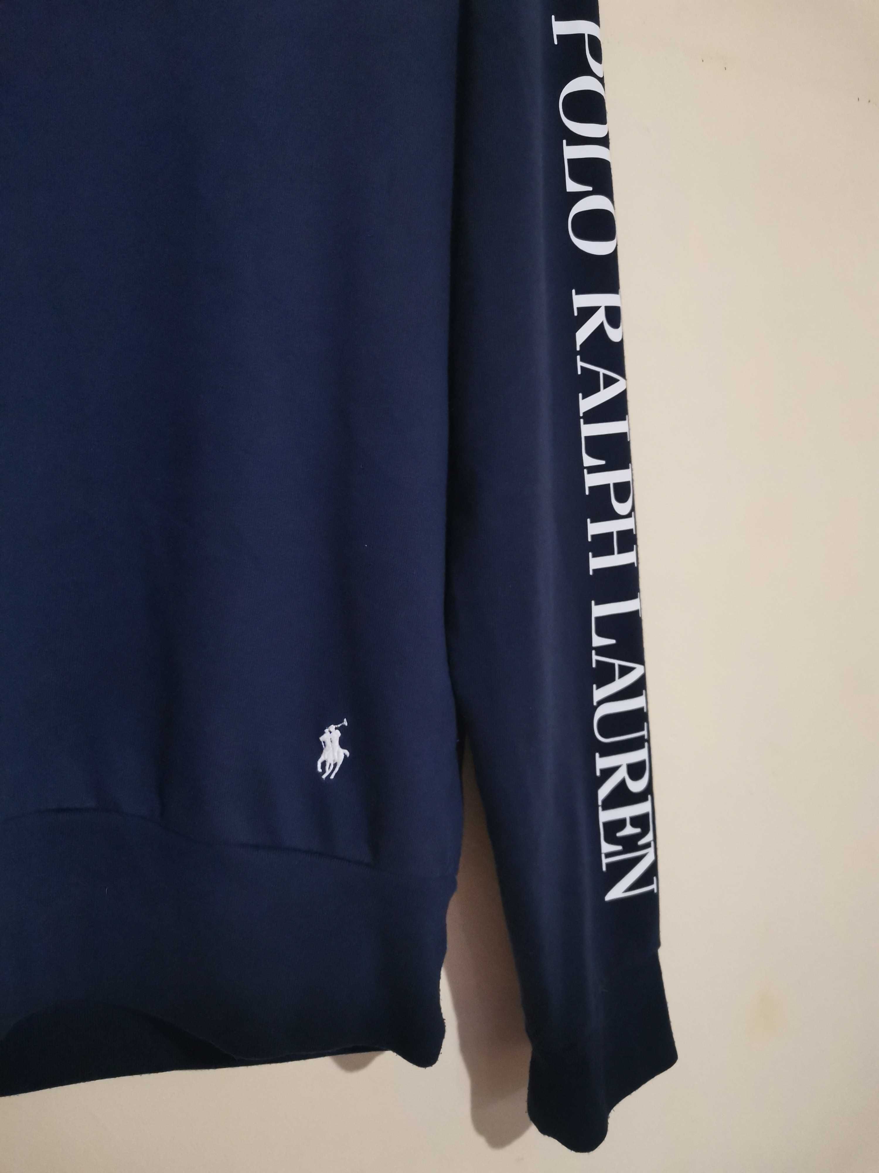 Polo Ralph Lauren Men's Blue Logo Jersey Sleep Shirt.