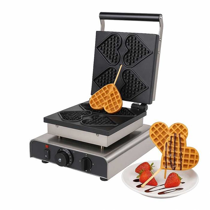 Професионален гофретник Hearts Waffle Don Gelato | Сърца на клечка