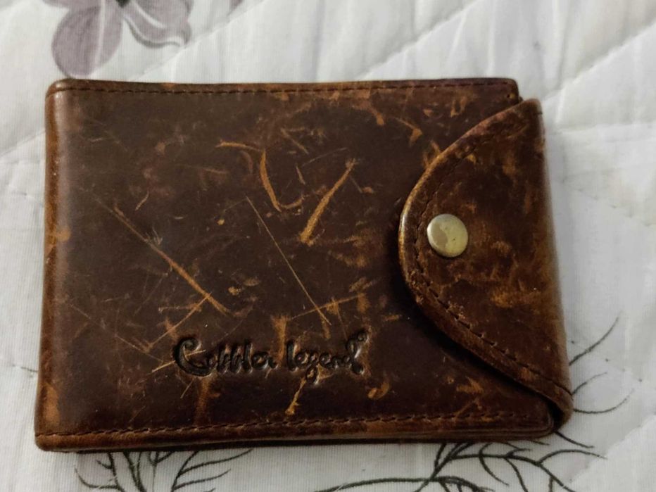 Естествена кожа - мъжки портфейл cobbler legend