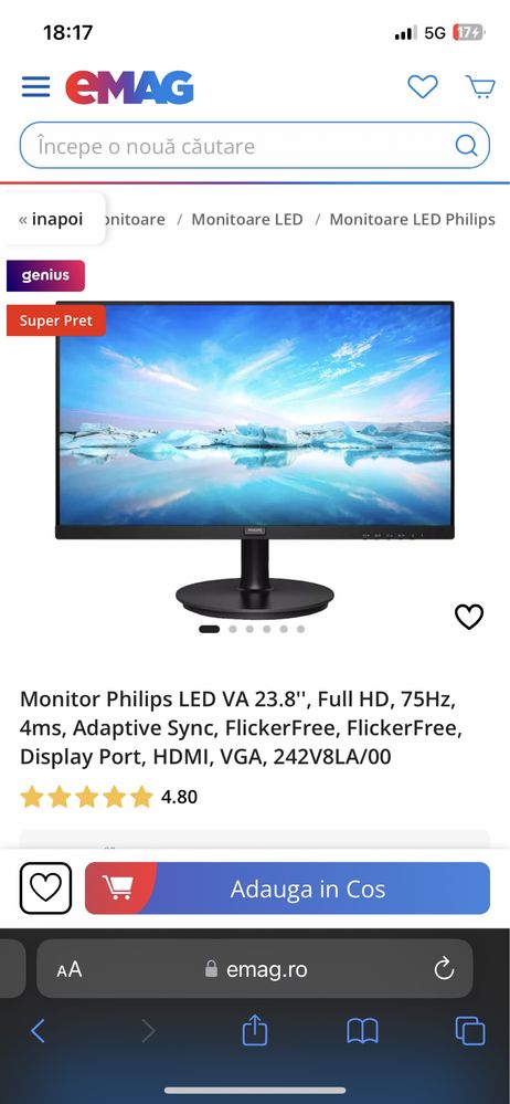 Monitor LCD Philips