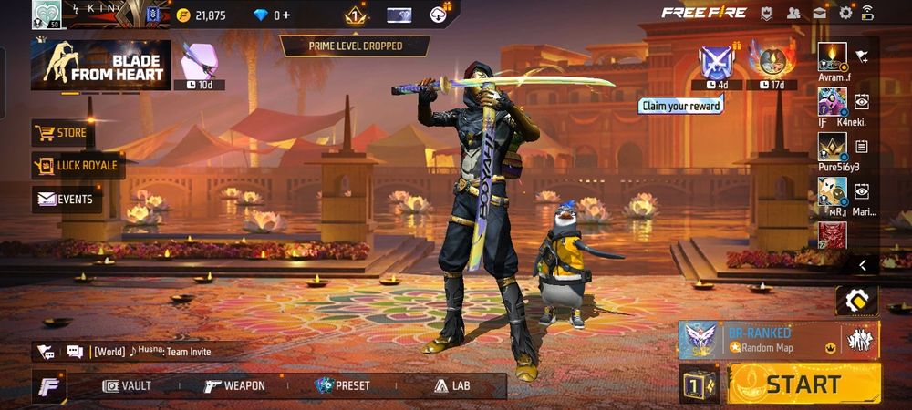 Vând joc garena free fire preț fix