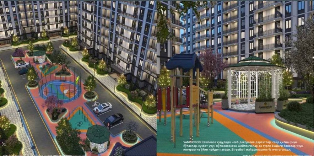 Срочно продается коробка в ЖК комфорт класса рядом Янгиобад - 2,3 этаж