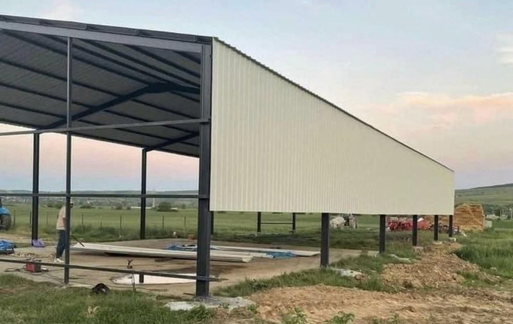Vând din stoc  hală metalică 10x25x5